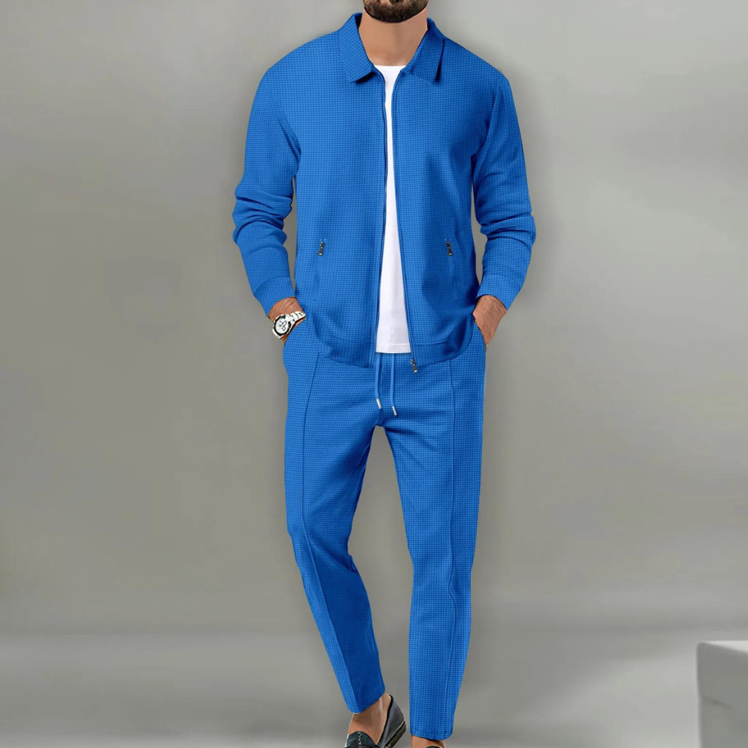Tweedelige Set - Slim Fit - Lange Mouwen - Trainingspak - Herenkleding-Boetiek Moda