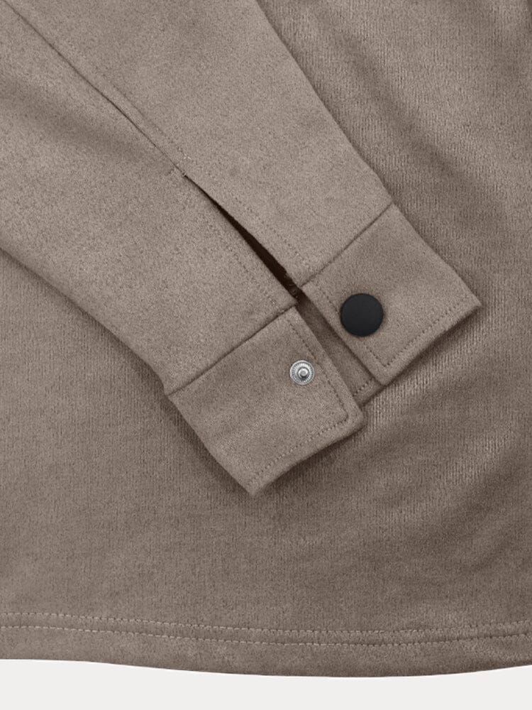 Tweedelige set - Casual overshirt met lange mouwen en broek voor heren-Boetiek Moda