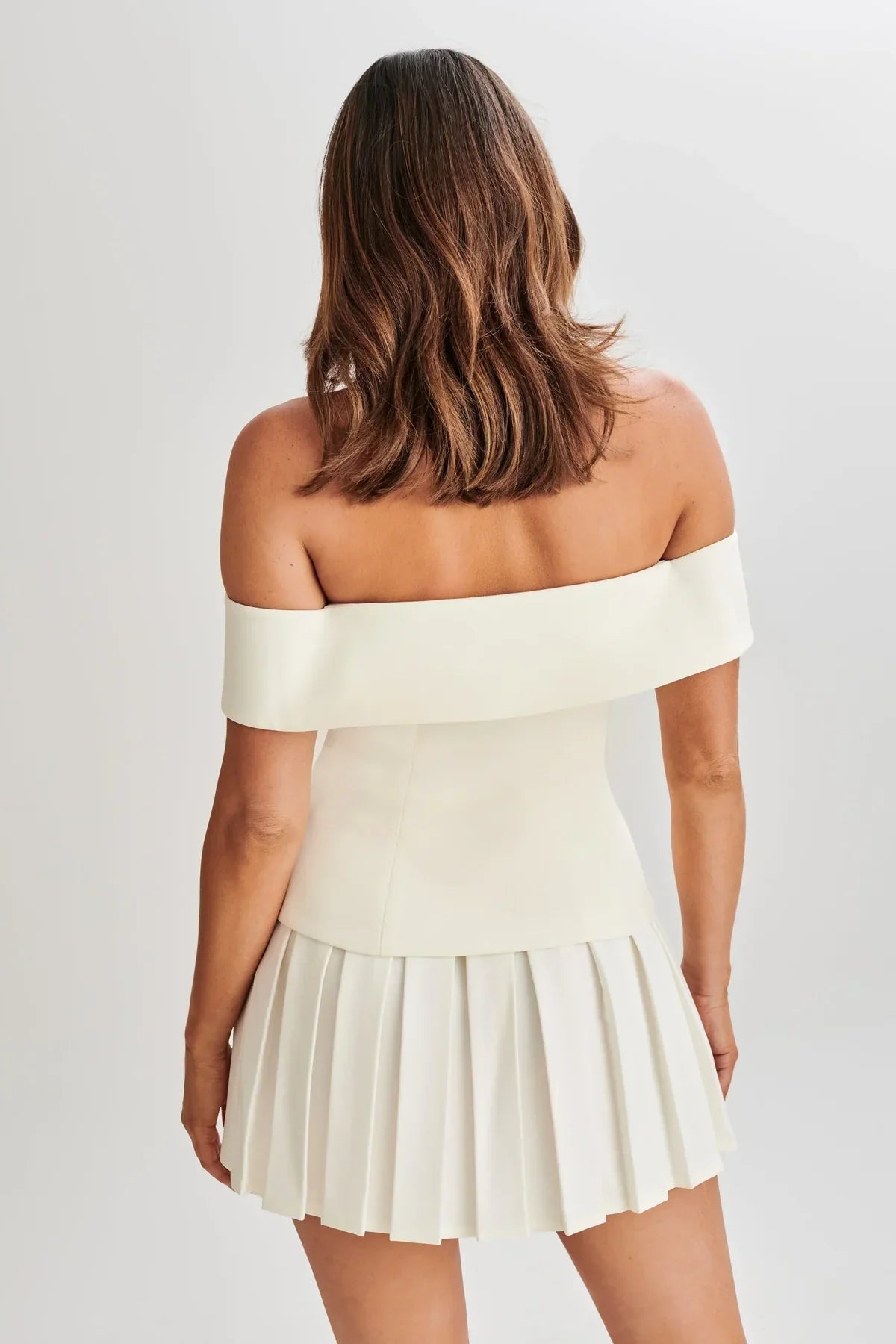Tweedelige set - Off-Shoulder - Minirok - Rok en top - Dameskleding-Boetiek Moda
