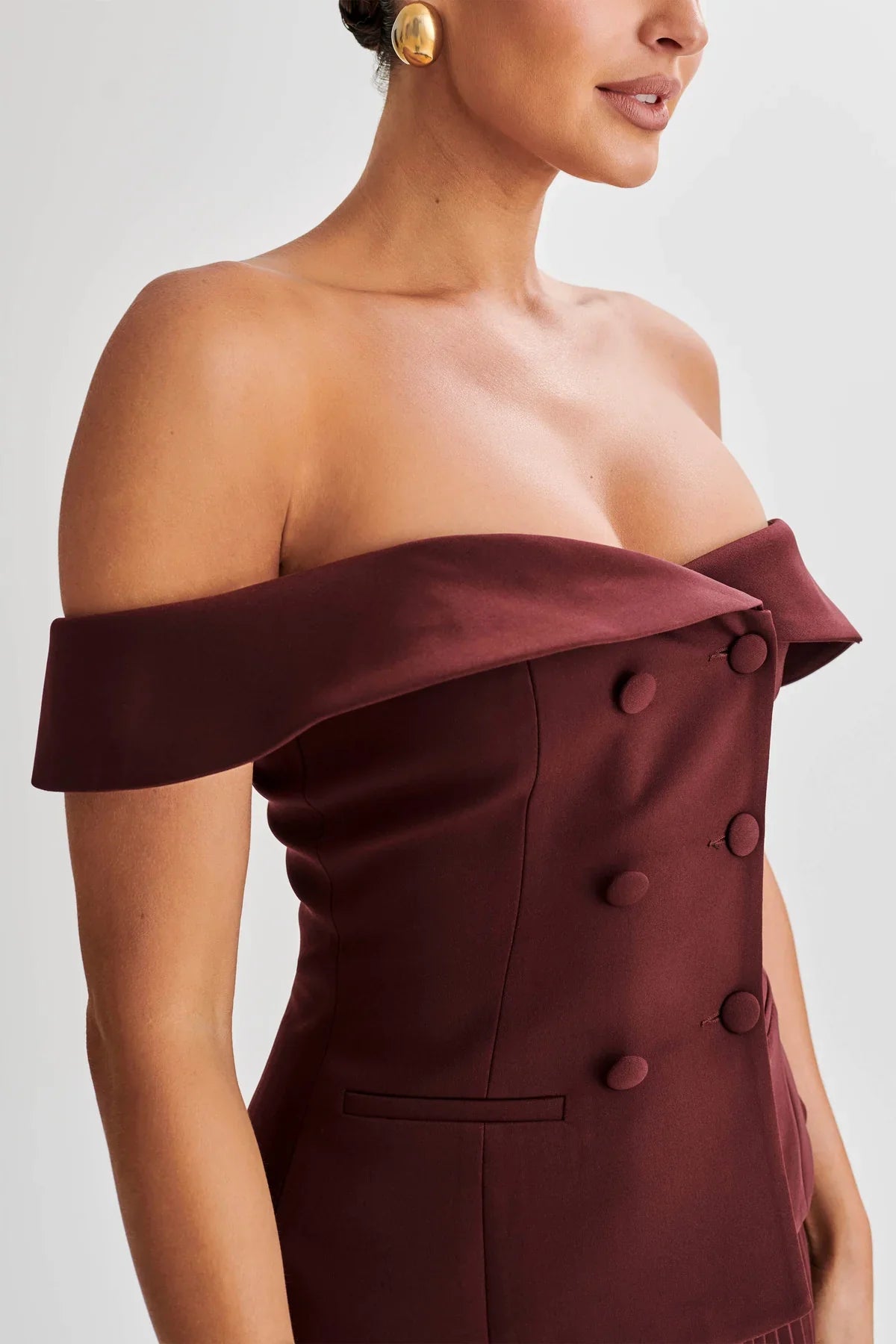 Tweedelige set - Off-Shoulder - Minirok - Rok en top - Dameskleding-Boetiek Moda