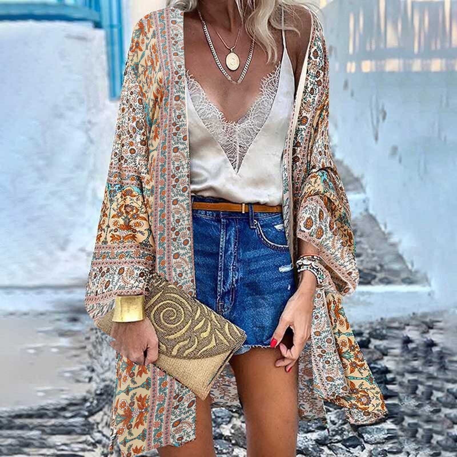 Valencia Kimono | Verhoog je zomer garderobe met onze kleurrijke bedrukte Kimono-Boetiek Moda