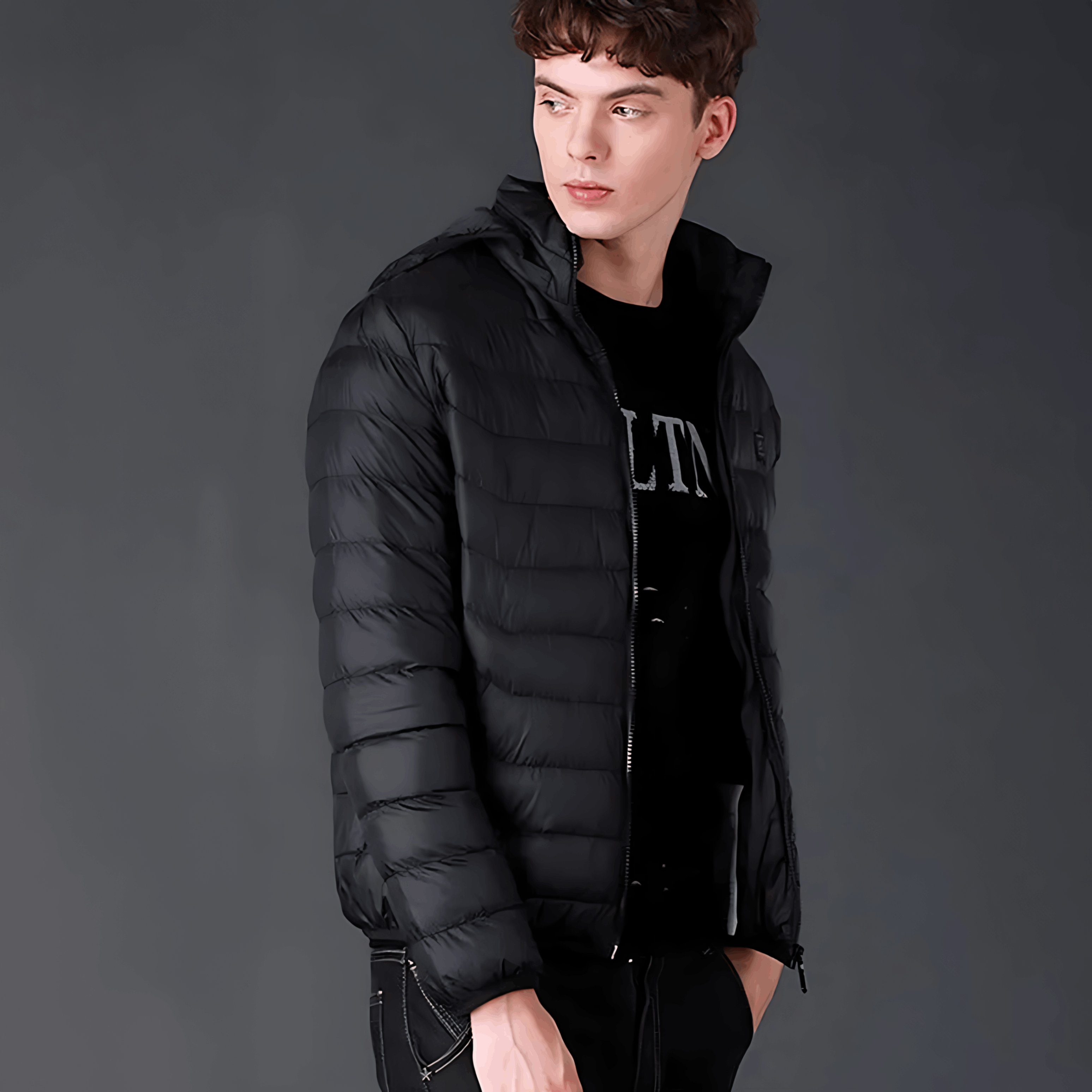 Verwarmd jack - Capuchon - Puffer - Donsjack - Winterjas voor heren-Boetiek Moda