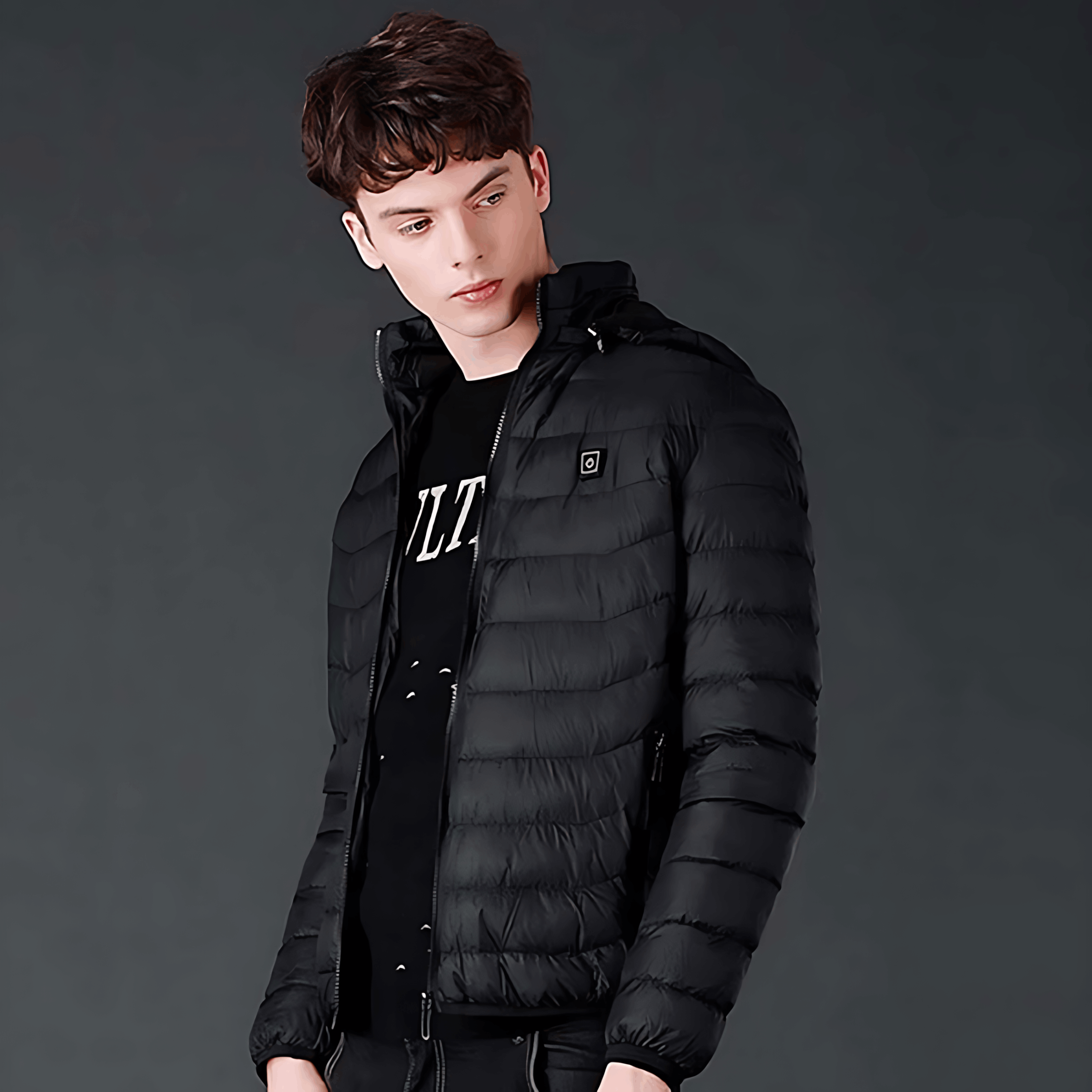 Verwarmd jack - Capuchon - Puffer - Donsjack - Winterjas voor heren-Boetiek Moda