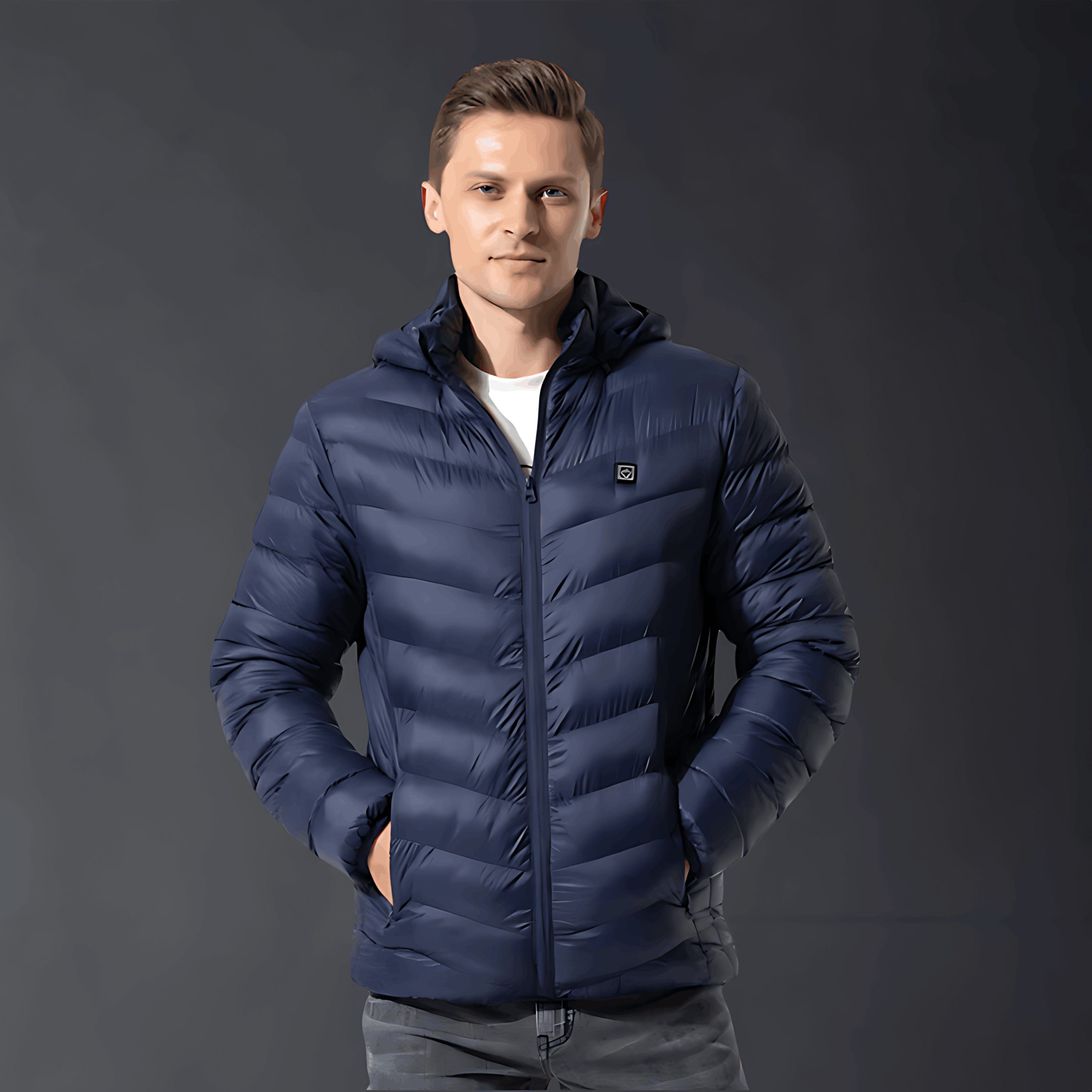 Verwarmd jack - Capuchon - Puffer - Donsjack - Winterjas voor heren-Boetiek Moda