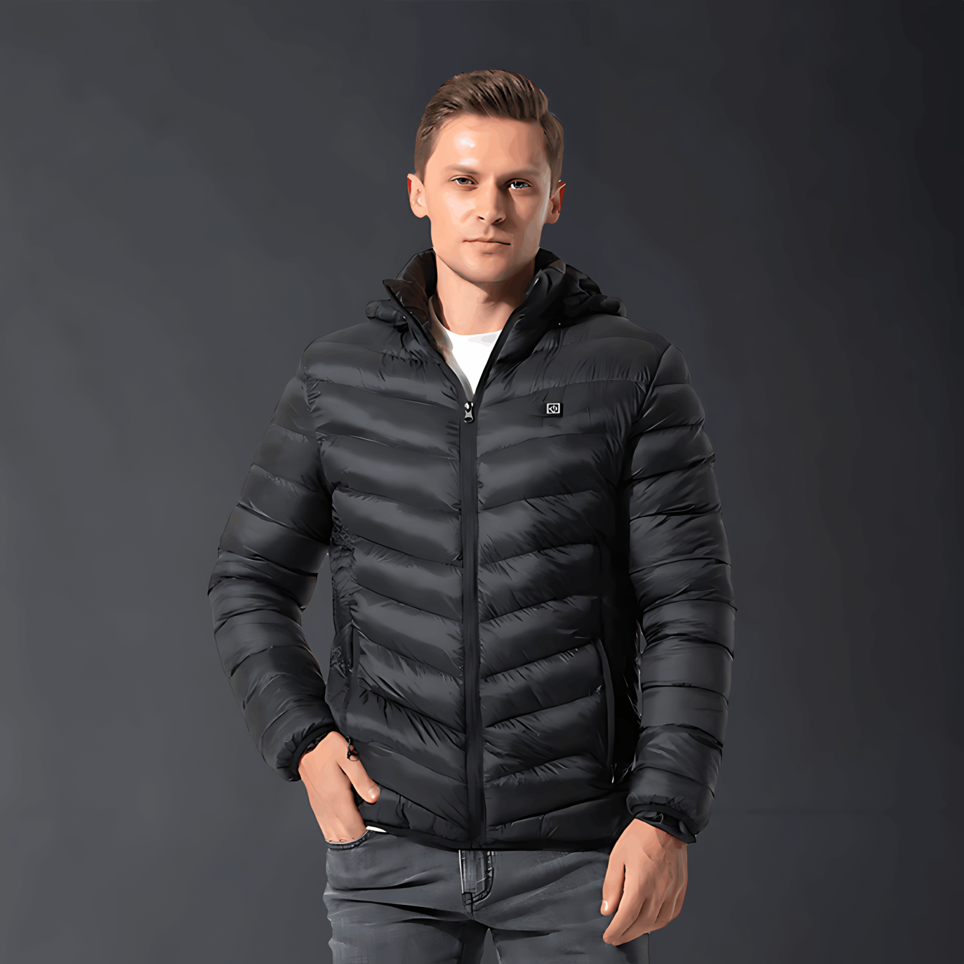 Verwarmd jack - Capuchon - Puffer - Donsjack - Winterjas voor heren-Boetiek Moda