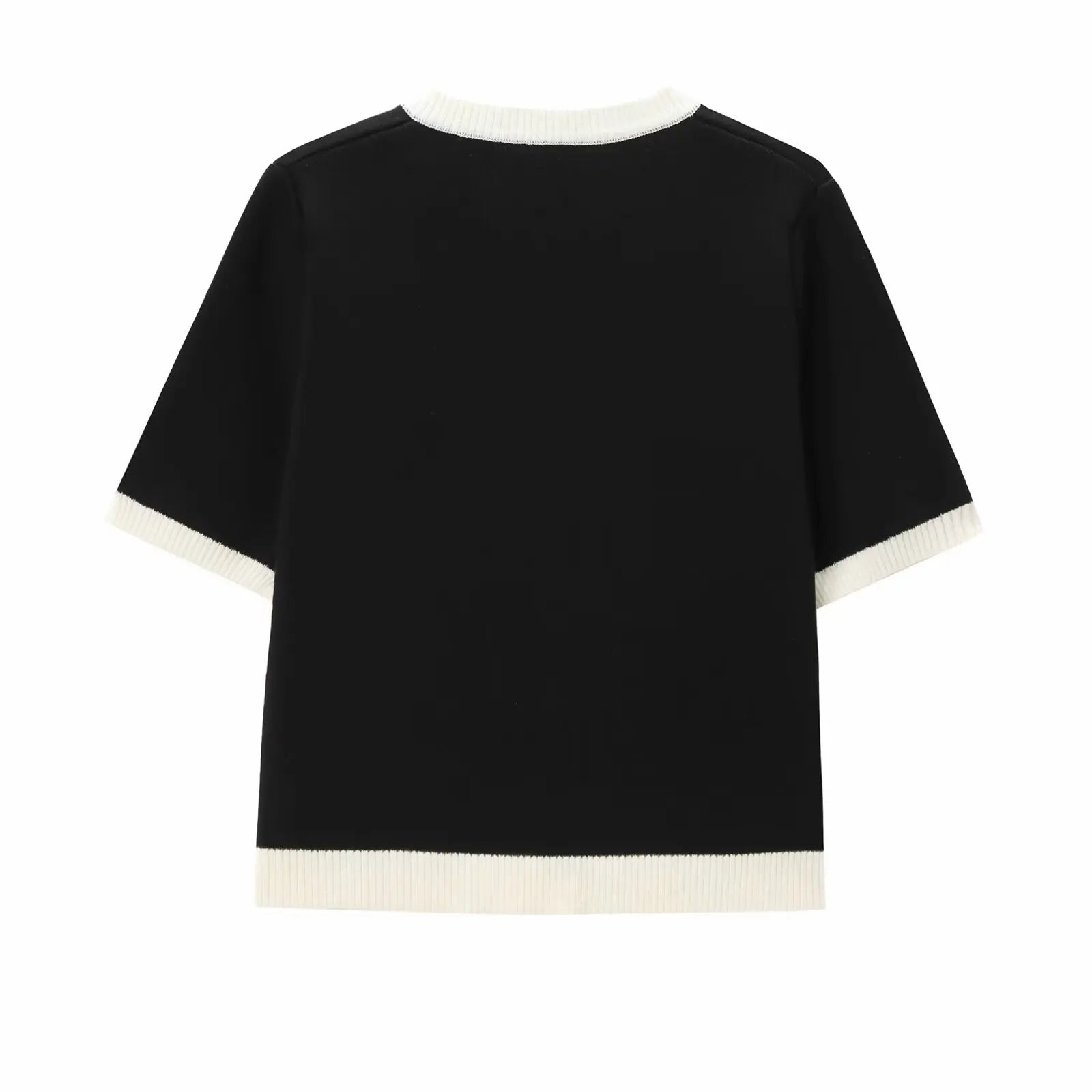 Vest met korte mouwen | Button-Up | Gebreid | Sweater met korte mouwen | Dameskleding-Boetiek Moda