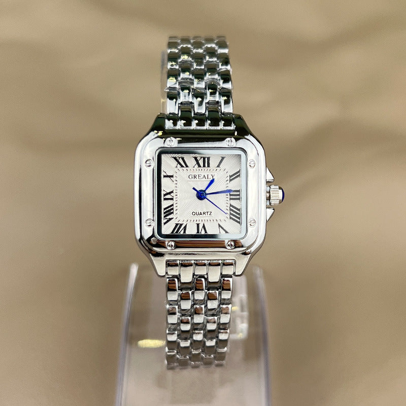 Vierkant horloge | Zilver | Goud | Quartz horloge | Dames Horloges-Boetiek Moda