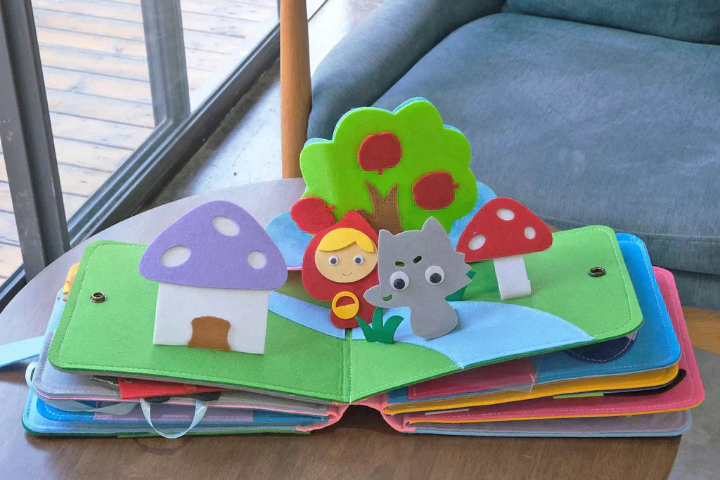 Viltboek | Peuter | Interactief | Zintuiglijk boek | Kinderboek-Boetiek Moda