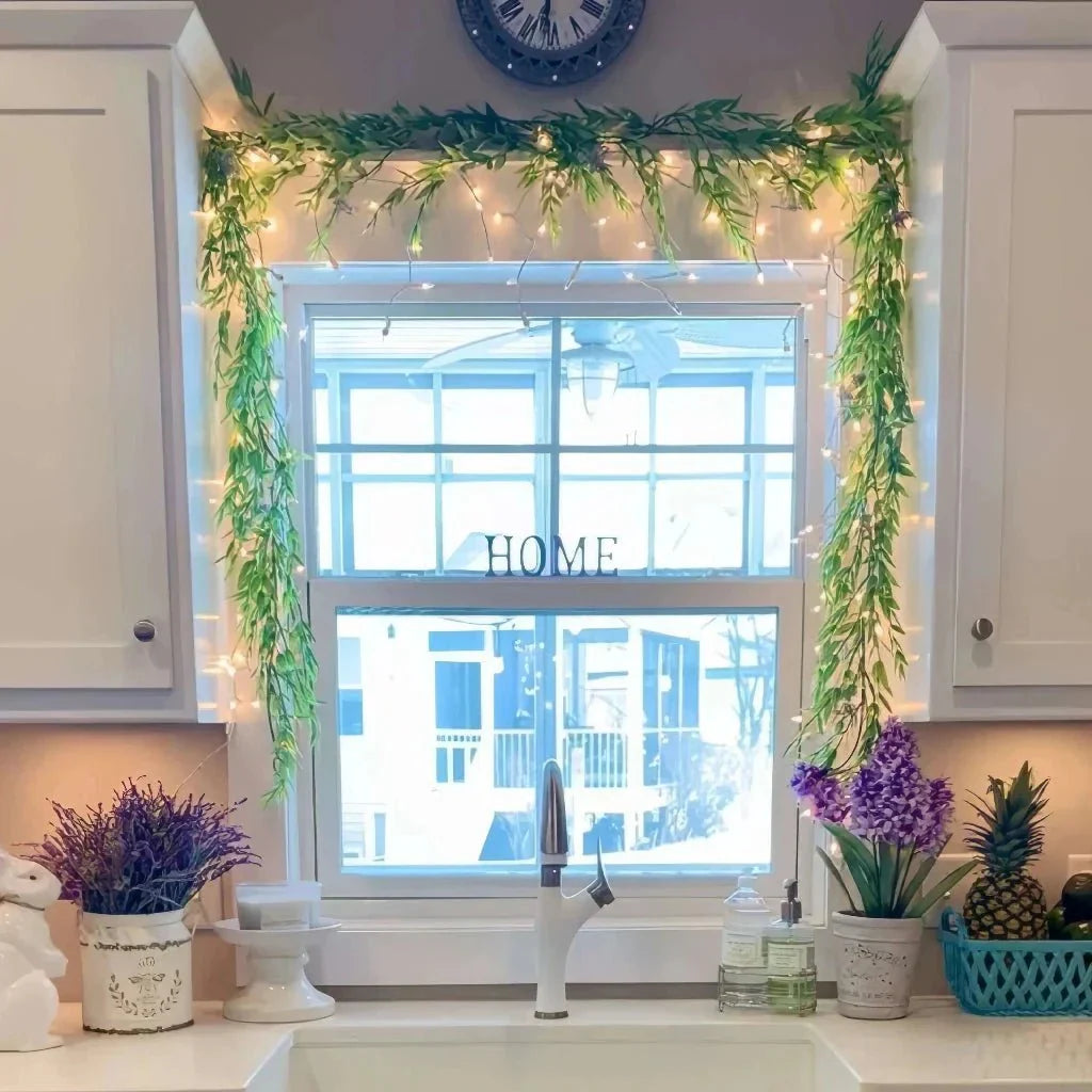 Voorverlichte slinger - LED - Kunstmatig - Kerstslingers - Kerstverlichting-Boetiek Moda