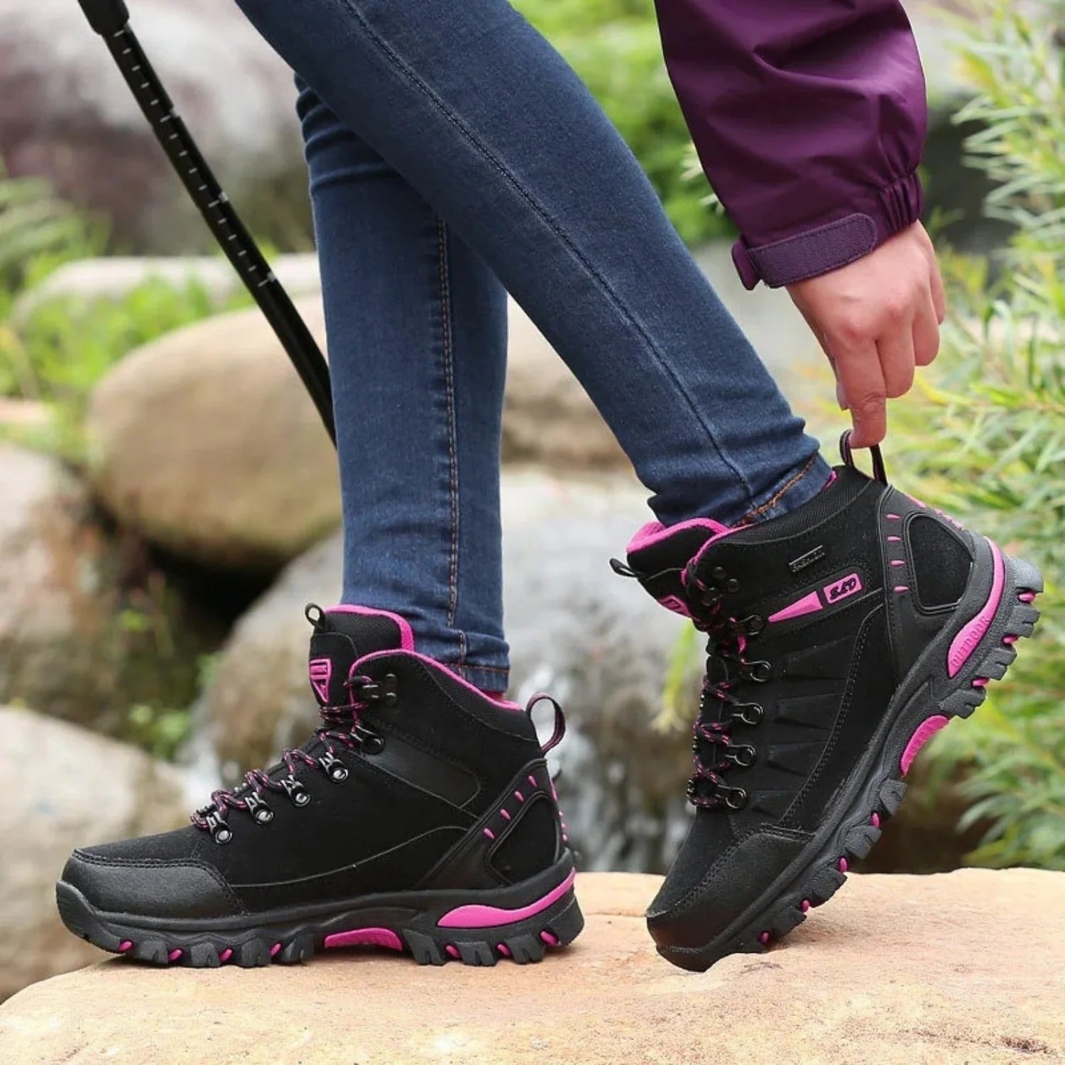 Wandelschoenen | Vetersluiting | Wandelen | Wandel- en trekkingschoenen | Damesschoenen-Boetiek Moda