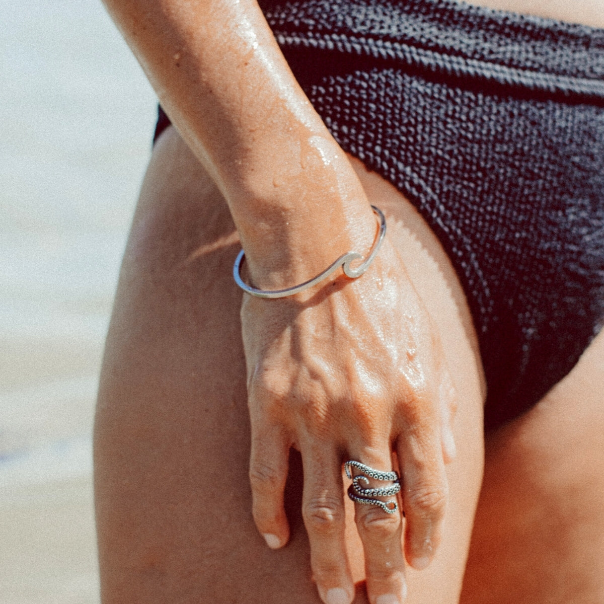 Wave Armband - Verstelbare Zilvergouden Waterdichte Armband voor dames-Boetiek Moda