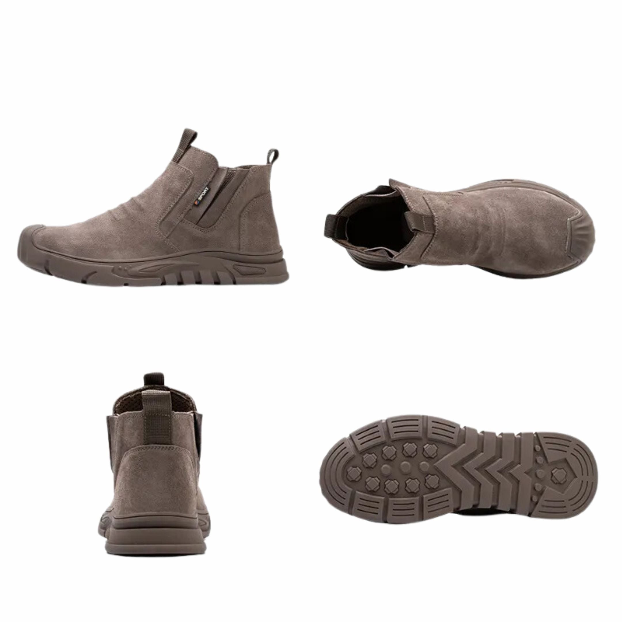 Werklaarzen - Antislip - Instapmodel - Enkellaarzen - Herenlaarzen-Boetiek Moda