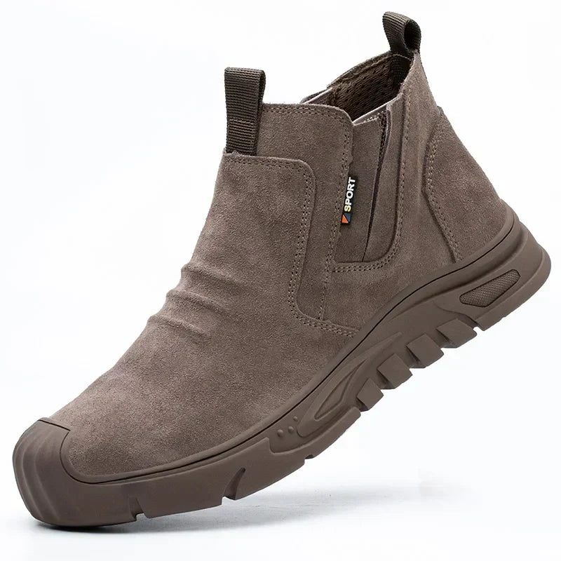 Werklaarzen - Antislip - Instapmodel - Enkellaarzen - Herenlaarzen-Boetiek Moda