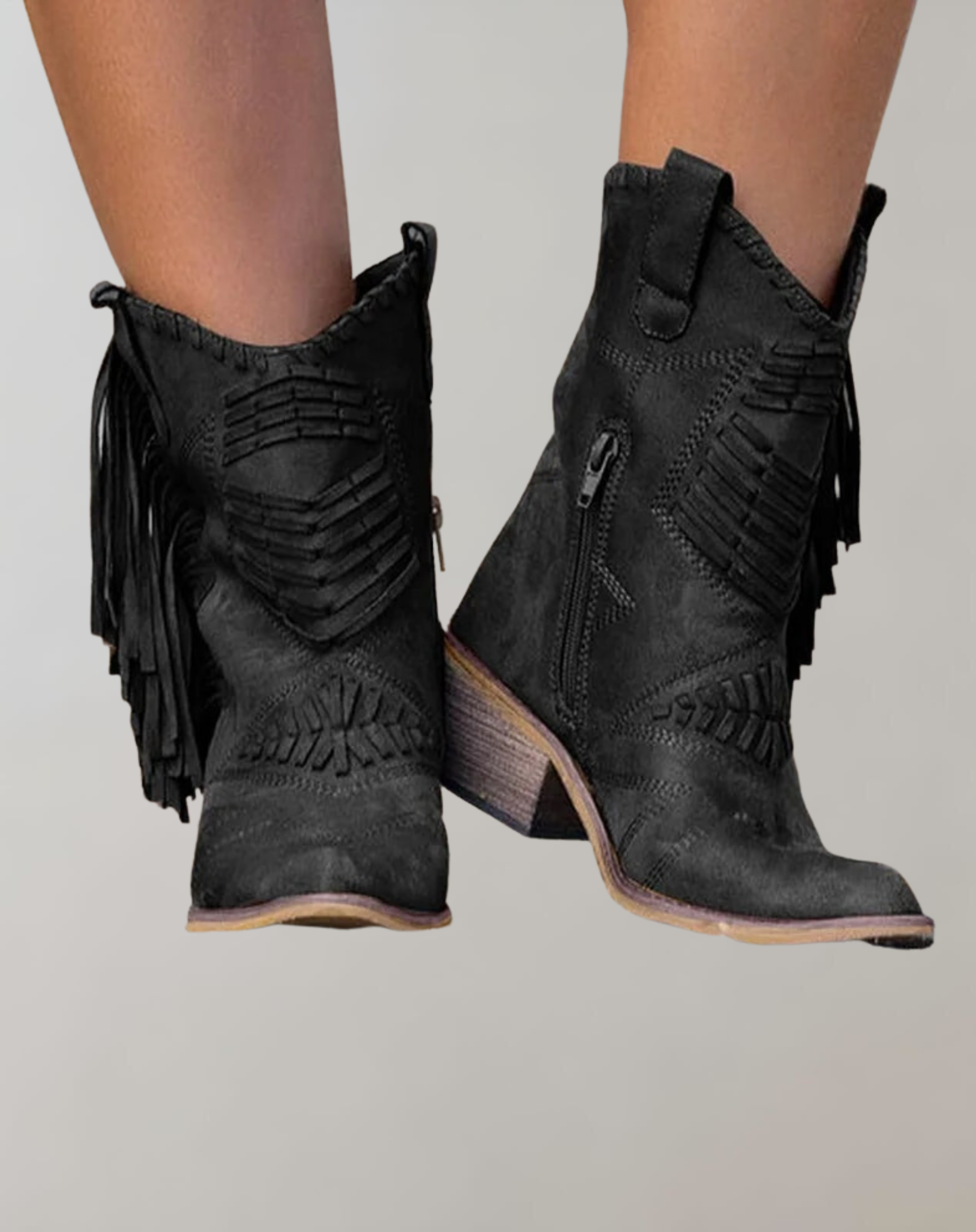 Westernlaarzen | Enkel | Kwastjes | Cowboylaarzen | Cowgirl-laarzen-Boetiek Moda
