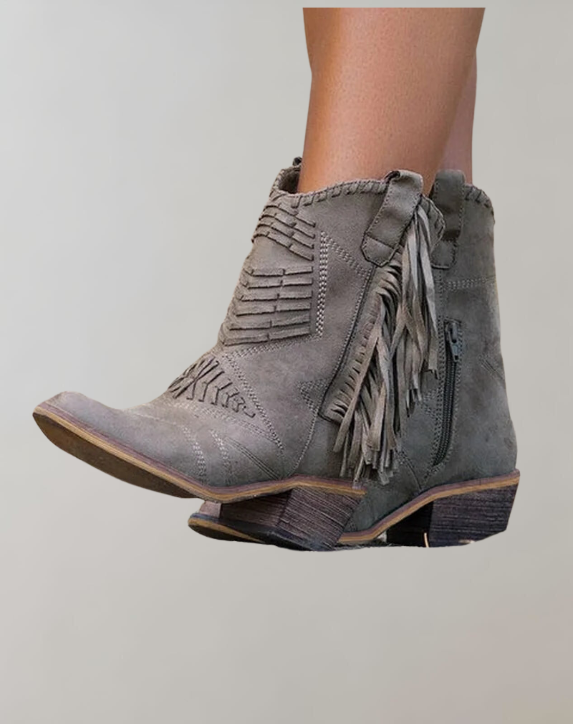 Westernlaarzen | Enkel | Kwastjes | Cowboylaarzen | Cowgirl-laarzen-Boetiek Moda
