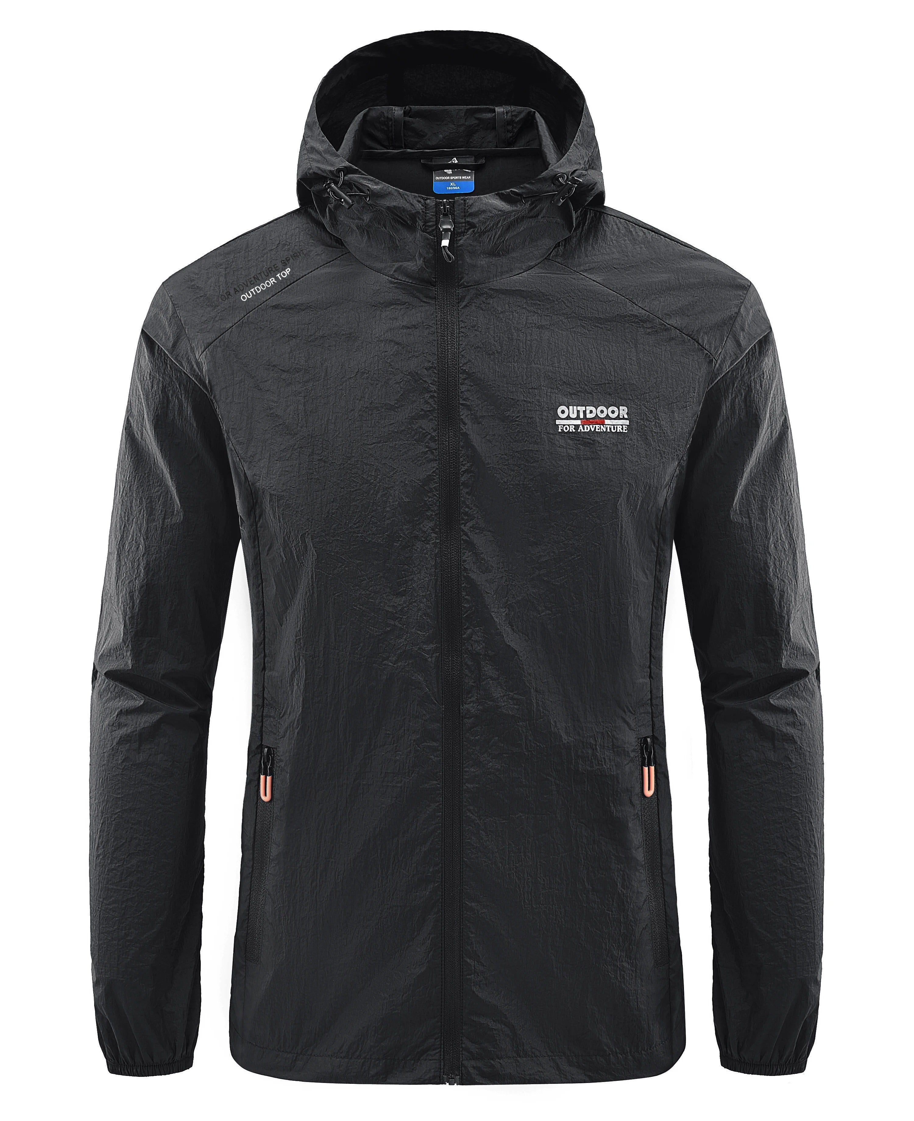 Windjack | Met capuchon | Lichtgewicht | Waterdichte hardloopjas | Herenjas-Boetiek Moda