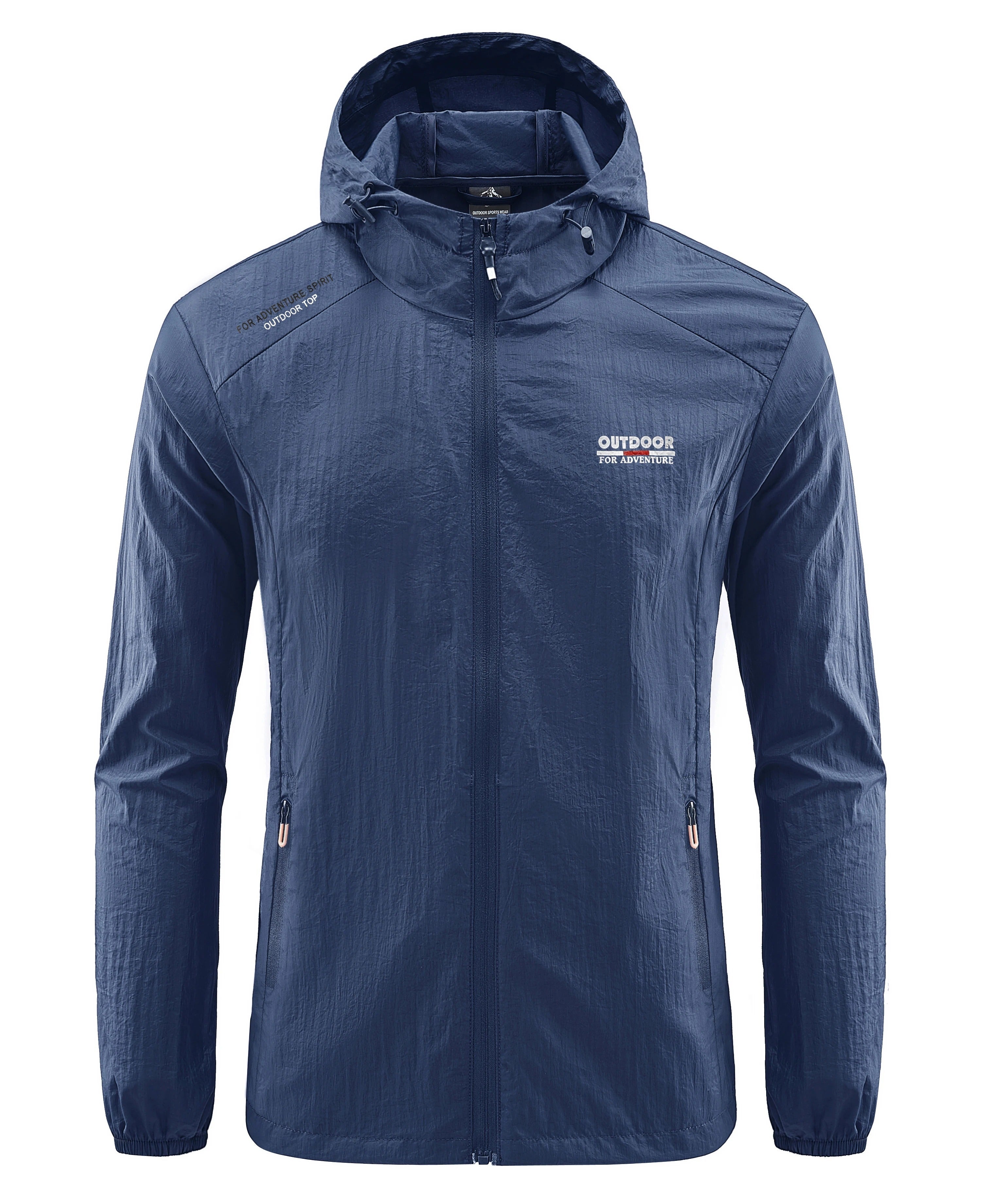 Windjack | Met capuchon | Lichtgewicht | Waterdichte hardloopjas | Herenjas-Boetiek Moda