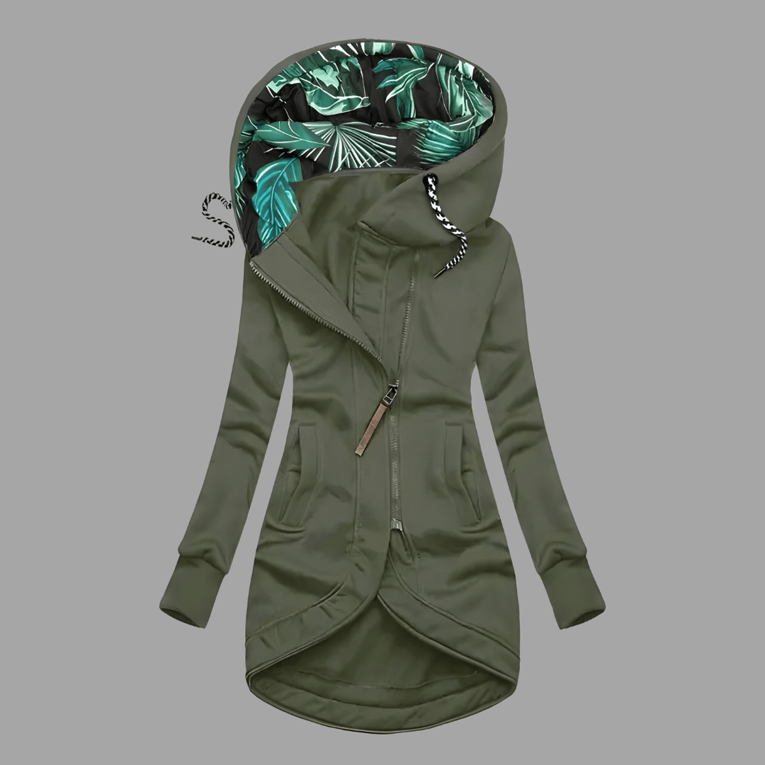 Winter Parka - Winddichte damesjas met capuchon en ritssluiting voor halflang en lang-Boetiek Moda
