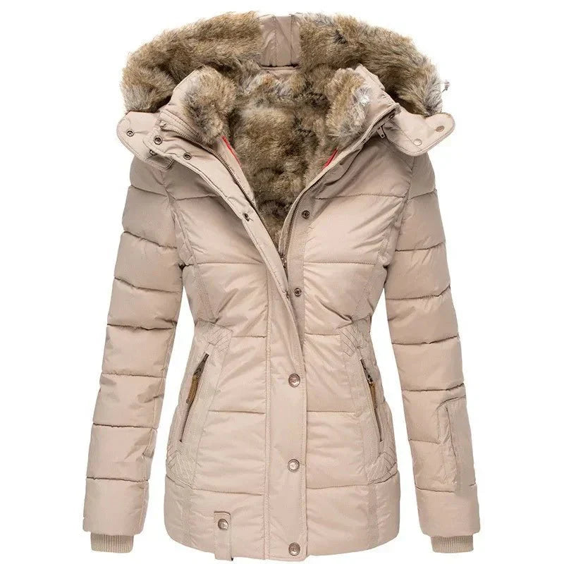 Winterjas | Capuchon | Parka | Bontgevoerde Jas | Winterjas voor Vrouwen-Boetiek Moda