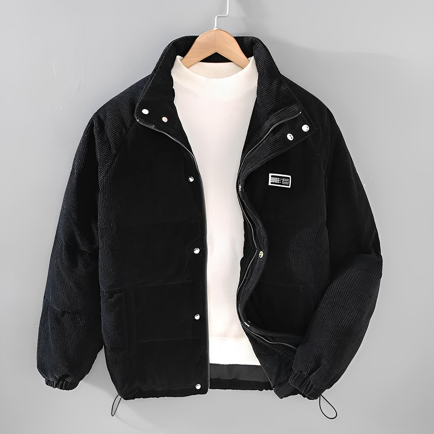 Winterjas - Corduroy - Zip-Up - Pufferjas - Heren winterjassen-Boetiek Moda
