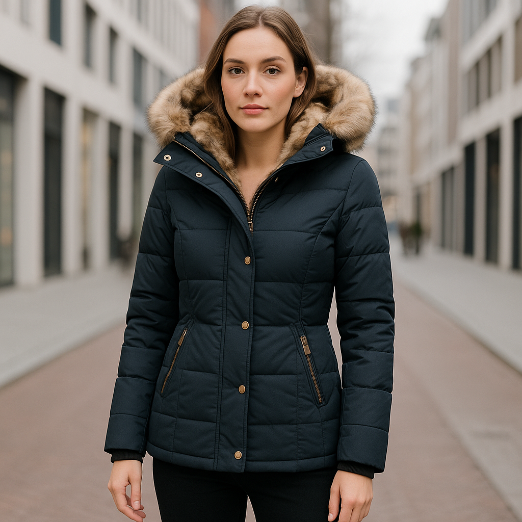 Winterjas | Met capuchon | Gewatteerd | Donsjas | Damesjas-Boetiek Moda