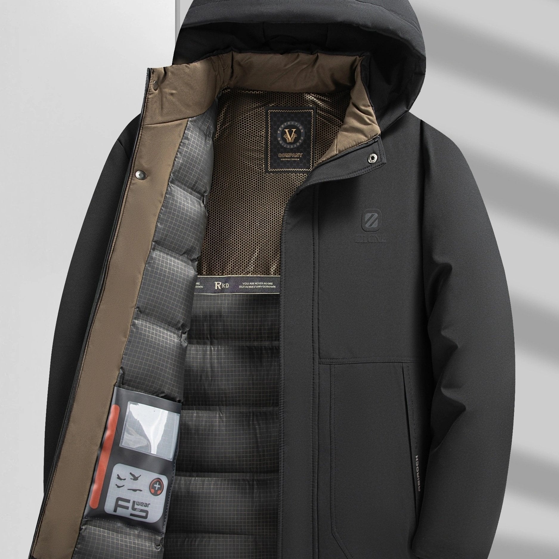 Winterjas | Warm | Gewatteerde Voering | Jas met Capuchon | Overjas voor Mannen-Boetiek Moda