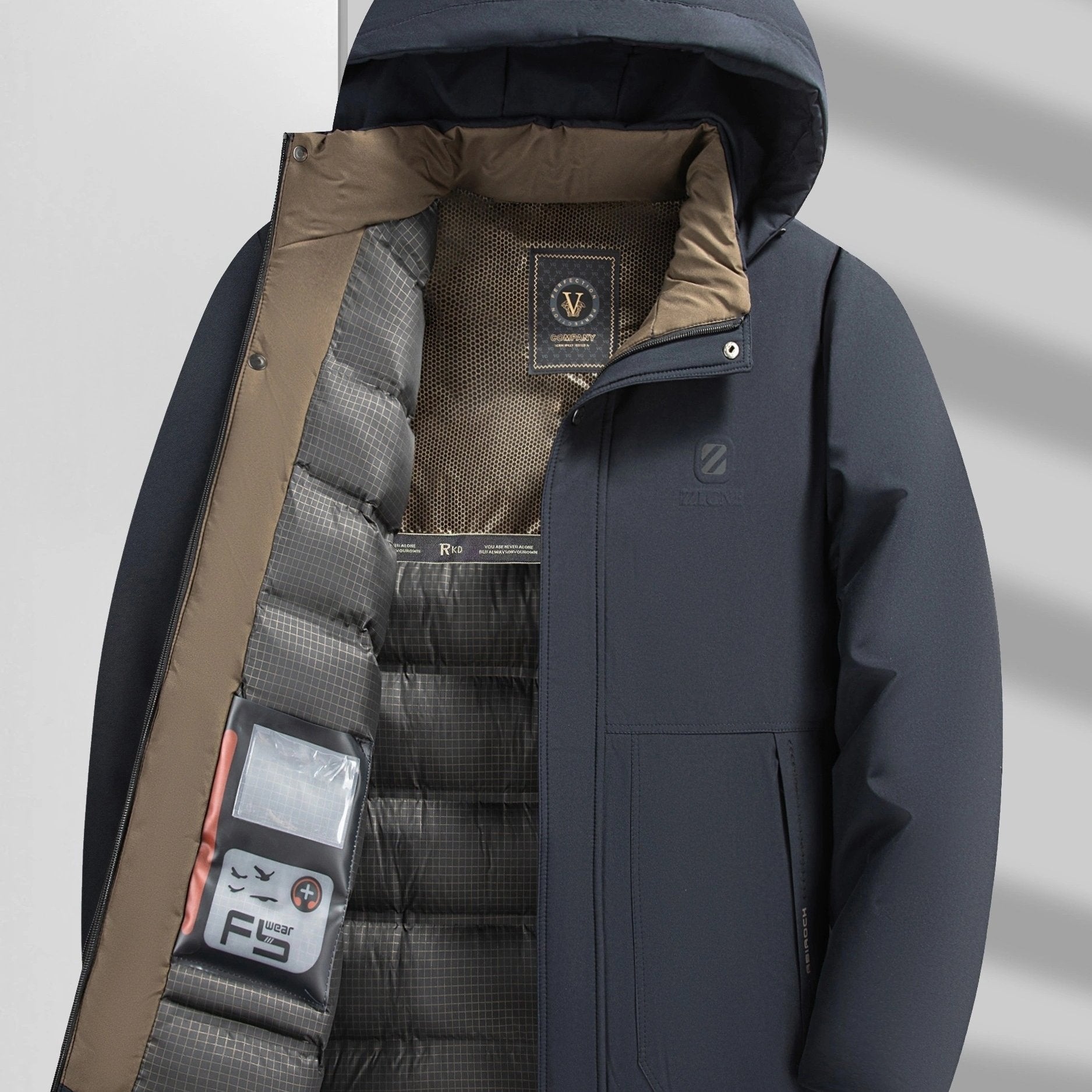 Winterjas | Warm | Gewatteerde Voering | Jas met Capuchon | Overjas voor Mannen-Boetiek Moda