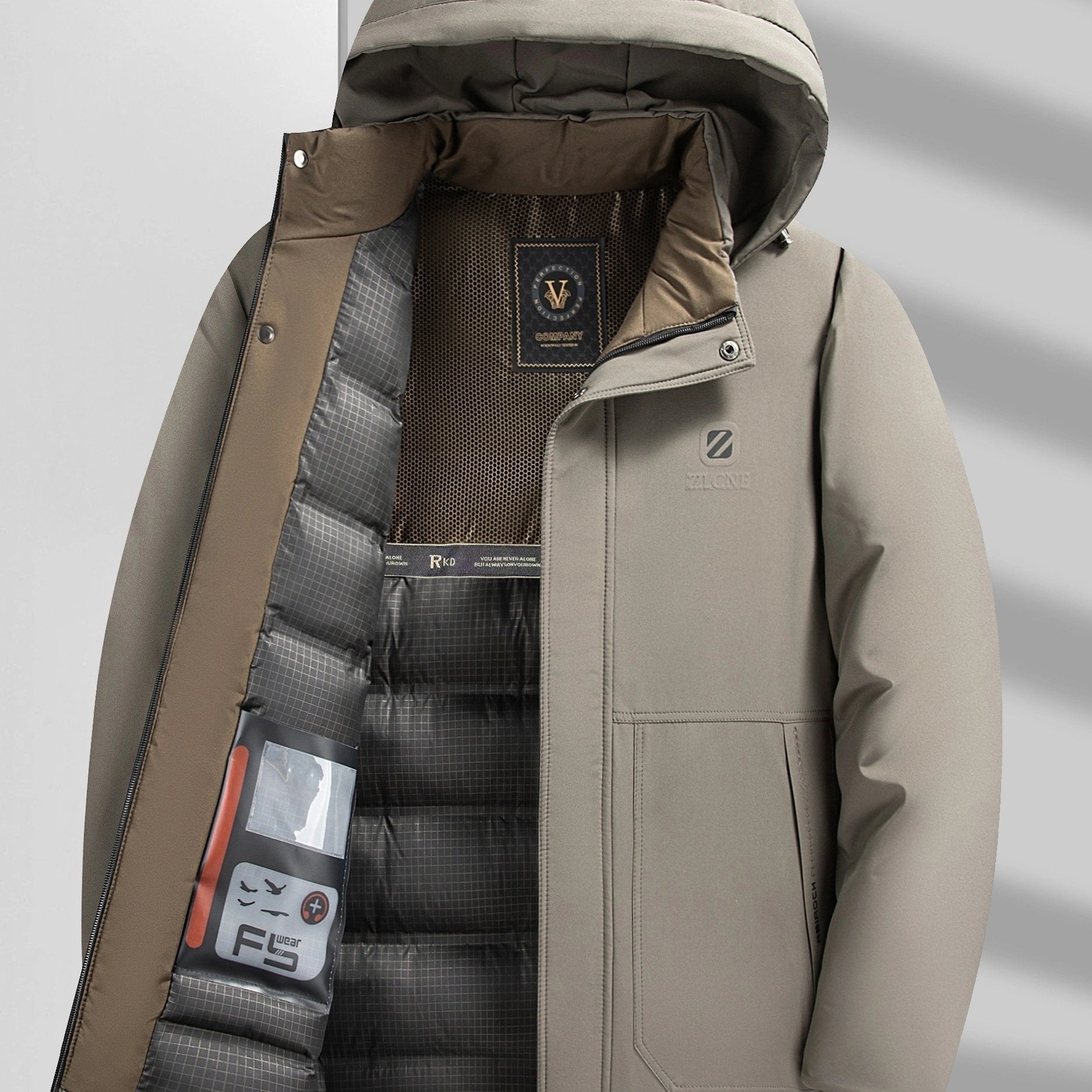 Winterjas | Warm | Gewatteerde Voering | Jas met Capuchon | Overjas voor Mannen-Boetiek Moda