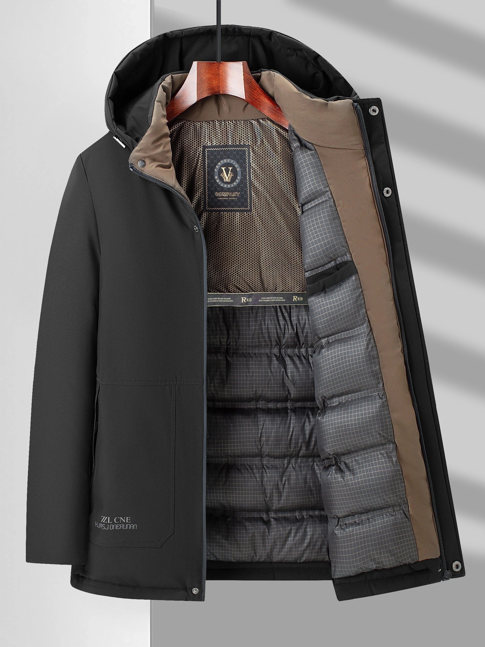 Winterjas | Warm | Gewatteerde Voering | Jas met Capuchon | Overjas voor Mannen-Boetiek Moda