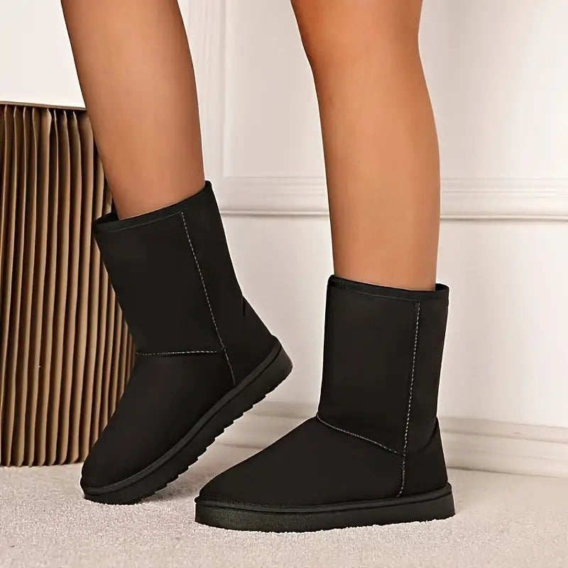 Winterlaarzen - Mid Calf - Met fleece gevoerd - Snow Boots - Dameslaarzen-Boetiek Moda