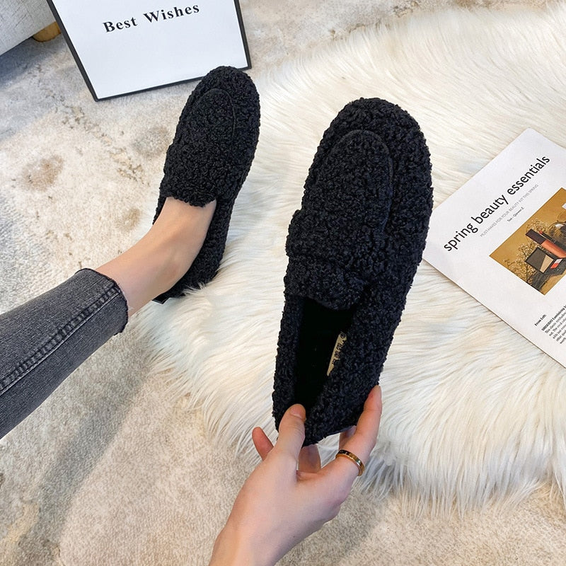 Winterschoenen - Antislip - Bont - Warme Pantoffels - Winterschoenen-Boetiek Moda
