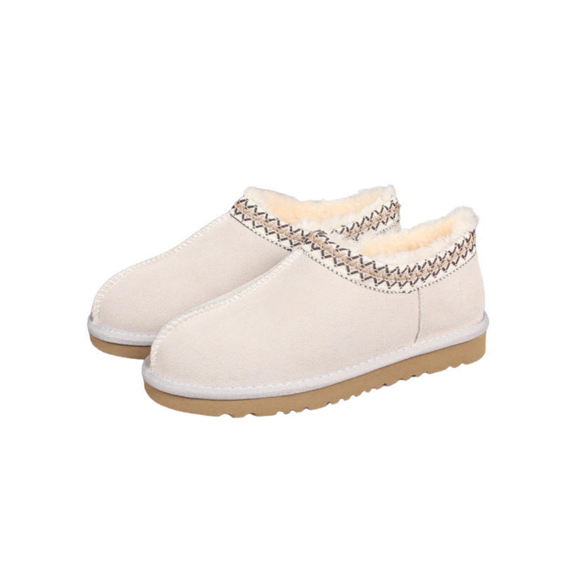 Winterschoenen - Suède - Bont Gevoerd - Slip-On Laarzen - Winterlaarzen Vrouwen-Boetiek Moda