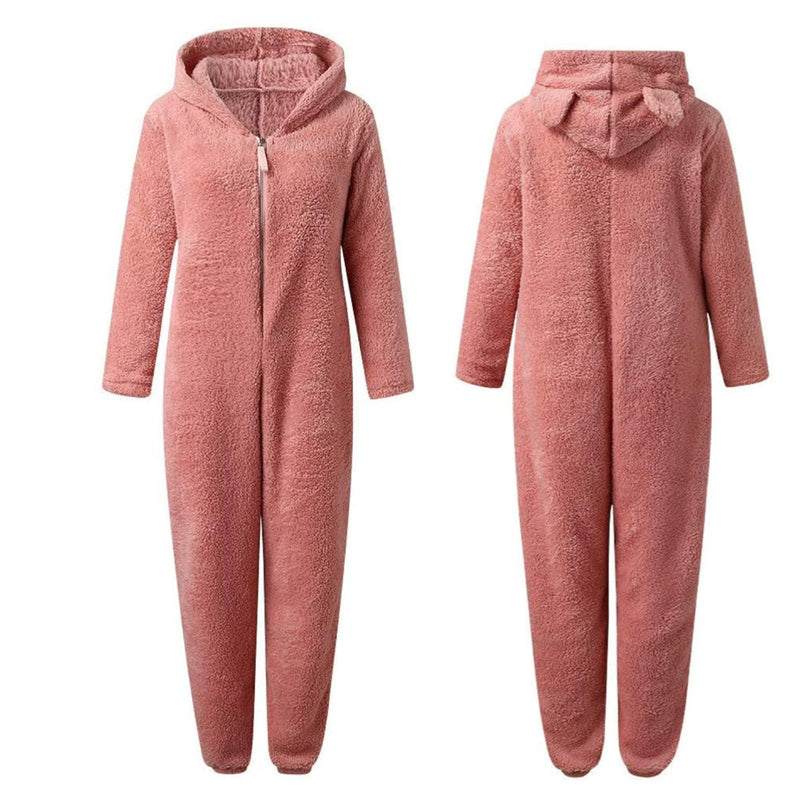 Wollen rompers met capuchon | Zip-Up | Onsies voor Adults | Loungewear-Boetiek Moda