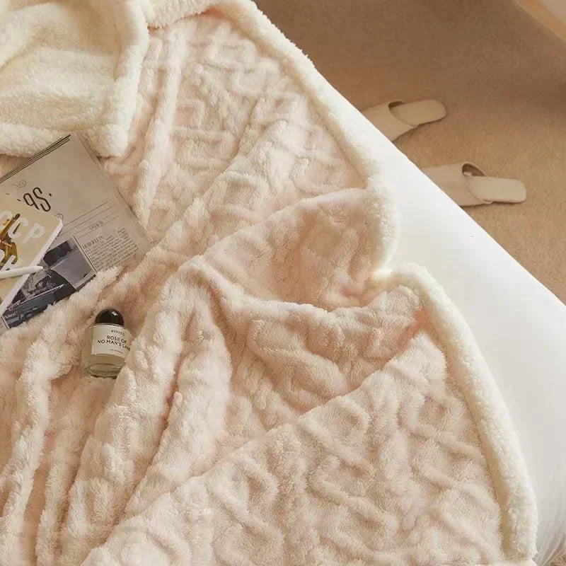 Zachte Sherpa-deken - Pluizig - Winter - Pluche deken - Fleece deken-Boetiek Moda