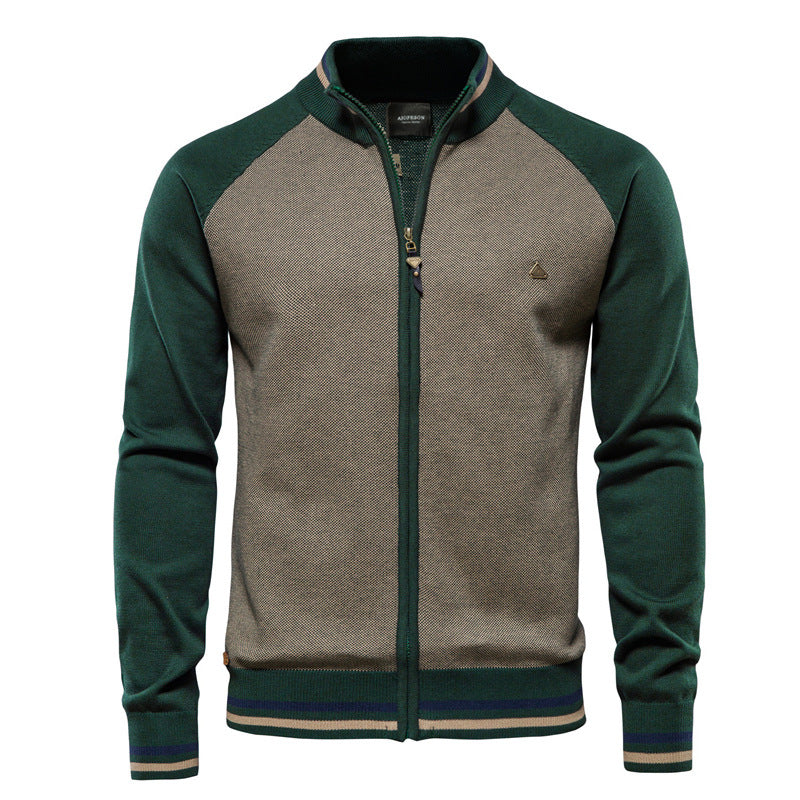Zip-Up Cardigan – Licht gebreid vest voor heren-Boetiek Moda