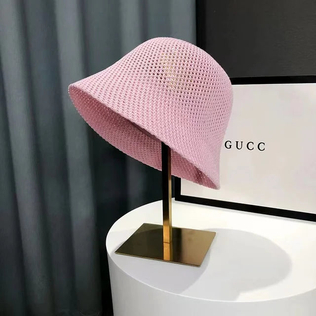 Zonnehoed - Lichtgewicht - Stro - Bucket Hat - Zomerhoeden voor dames-Boetiek Moda