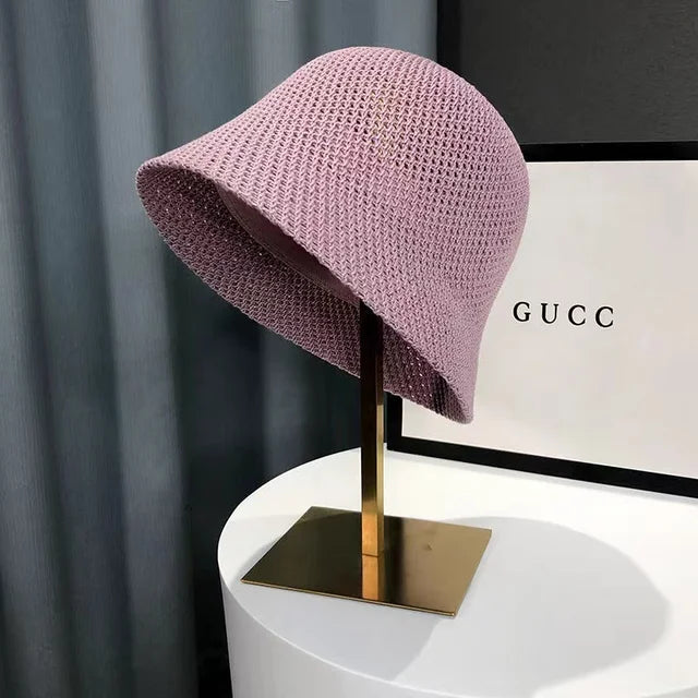 Zonnehoed - Lichtgewicht - Stro - Bucket Hat - Zomerhoeden voor dames-Boetiek Moda