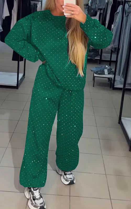 Zweet Set - Sprankelend - Comfy - Joggerset - Dameskleding-Boetiek Moda
