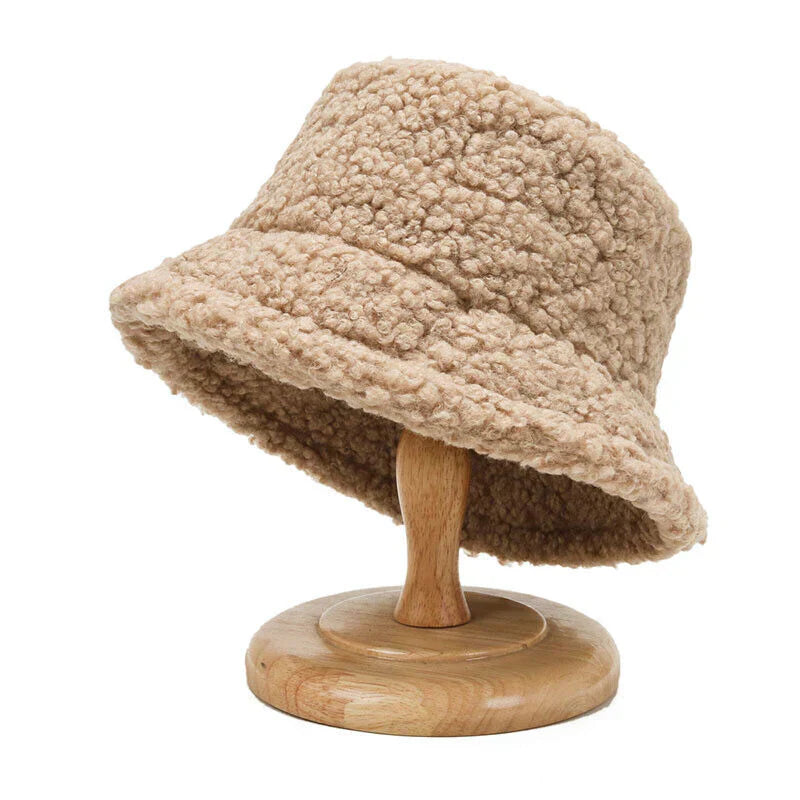 Dames Bucket Hat - Fleece - Winter - Teddy bucket hat - Bucket hat voor dames